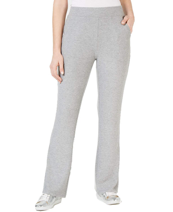 GUESS Womens Opal High-Waist Wide Calf Pants Gray S