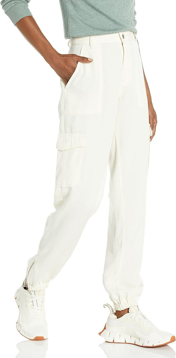 GUESS Women's Bowie Straight Leg Cargo Chino Pant