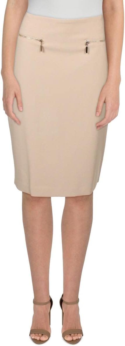 Tommy Hilfiger Womens Above Knee Business Pencil Skirt Beige 6