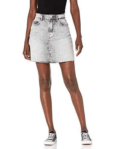 GUESS Women's Syria Denim Mini Skirt, Walking Away, 24