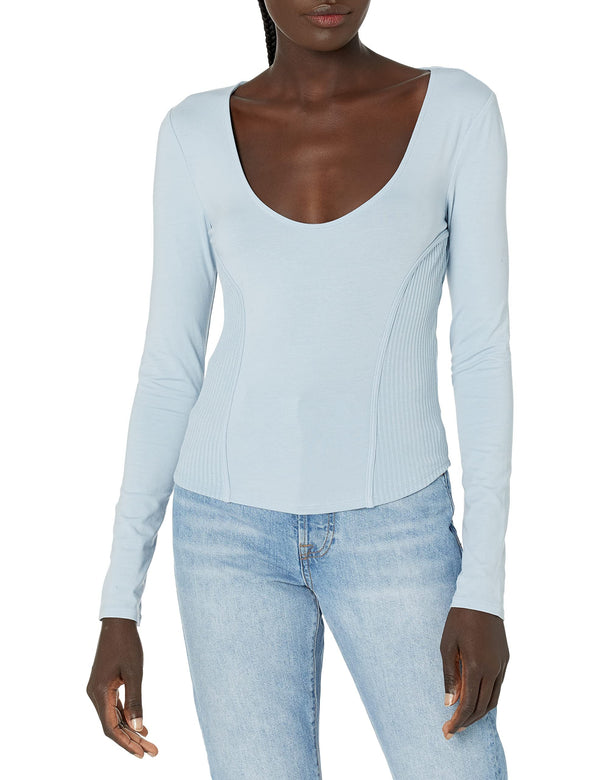 GUESS Women's Long Sleeve Rommi Top