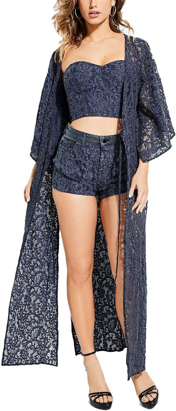 GUESS Women's Sun-Bleach Lace Kaftan