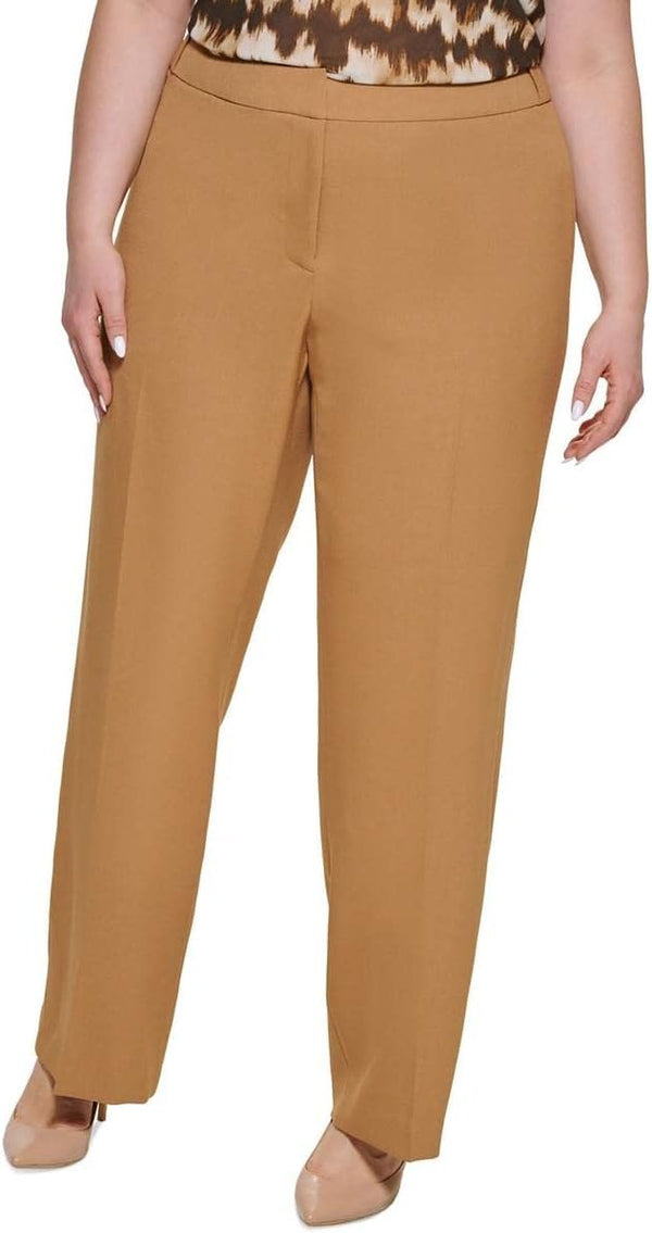 Calvin Klein Womens Plus Low Rise Tapered Ankle Pants