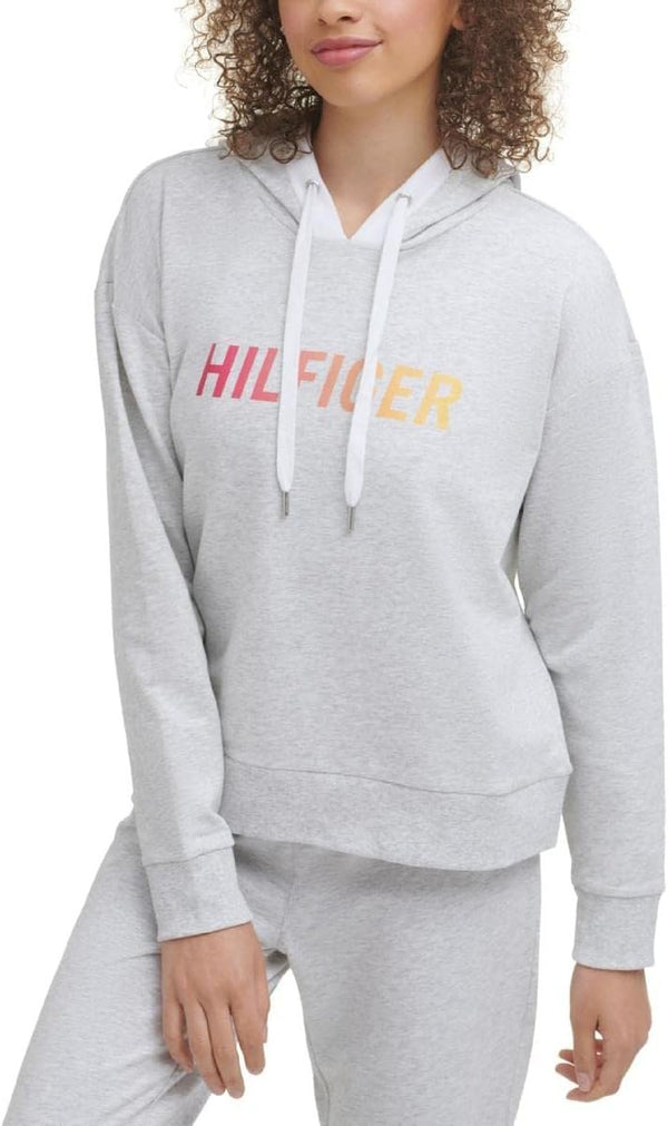 Tommy Hilfiger Sport Womens Cropped Logo Hoodie