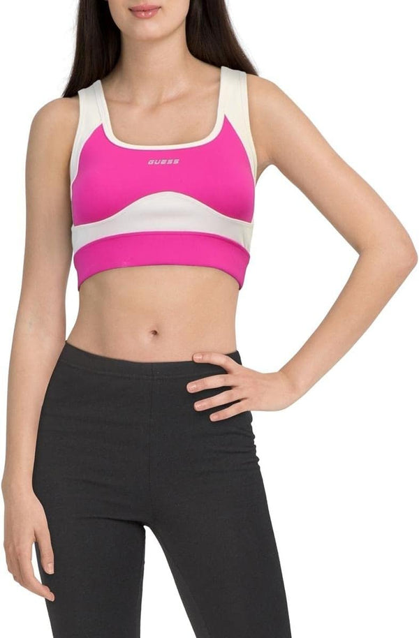 GUESS Womens Agnes Cutout Fitness Sports Bra