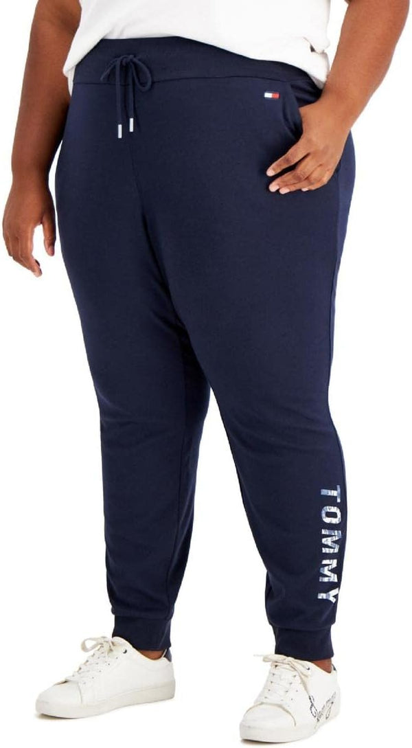 Tommy Hilfiger Sport Womens Plus Knit Logo Jogger Pants