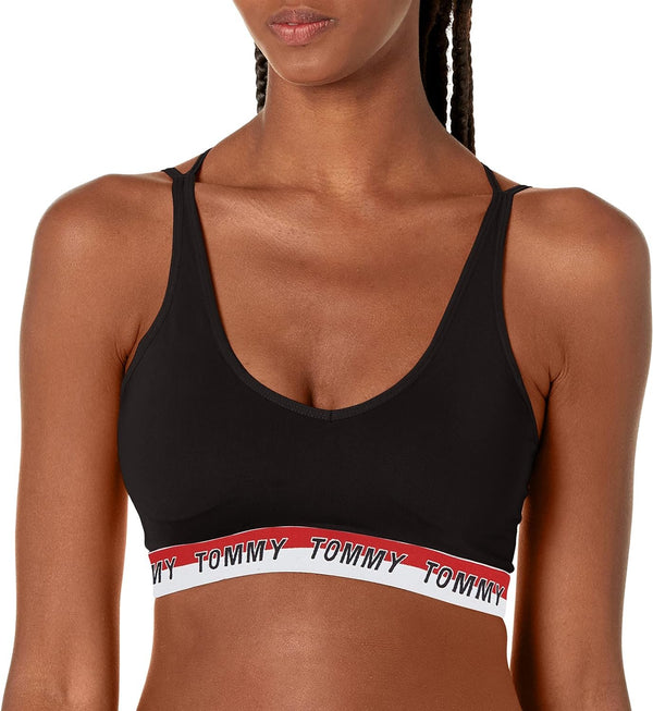 Tommy Hilfiger Women's Performance Sports Bra, Black, X-Large